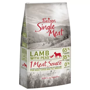 Purizon Single Meat Adult 12 kg jagnięcina z groszkiem - Sucha karma dla psów - miniaturka - grafika 1