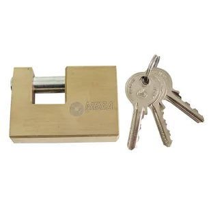 MEGA 24550 Kłódka trzpieniowa mosiężna 50mm 24550 - Kłódki - miniaturka - grafika 1