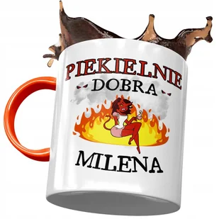 Kubek Pomarańczowy Dla Mileny Przyjaciółki Prezent z Nadrukiem ze Zdjęciem + Opakowanie na prezent (wzór 03) - Kubki Kubek Pomarańczowy Dla Mileny Przyjaciółki Prezent z Nadrukiem ze Zdjęciem + Opakowanie na prezent (wzór 03) - Kubki - miniaturka - grafika 1