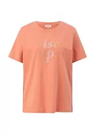 Koszulki i topy damskie - s.Oliver T-shirt damski, pomarańczowy, 32 - miniaturka - grafika 1