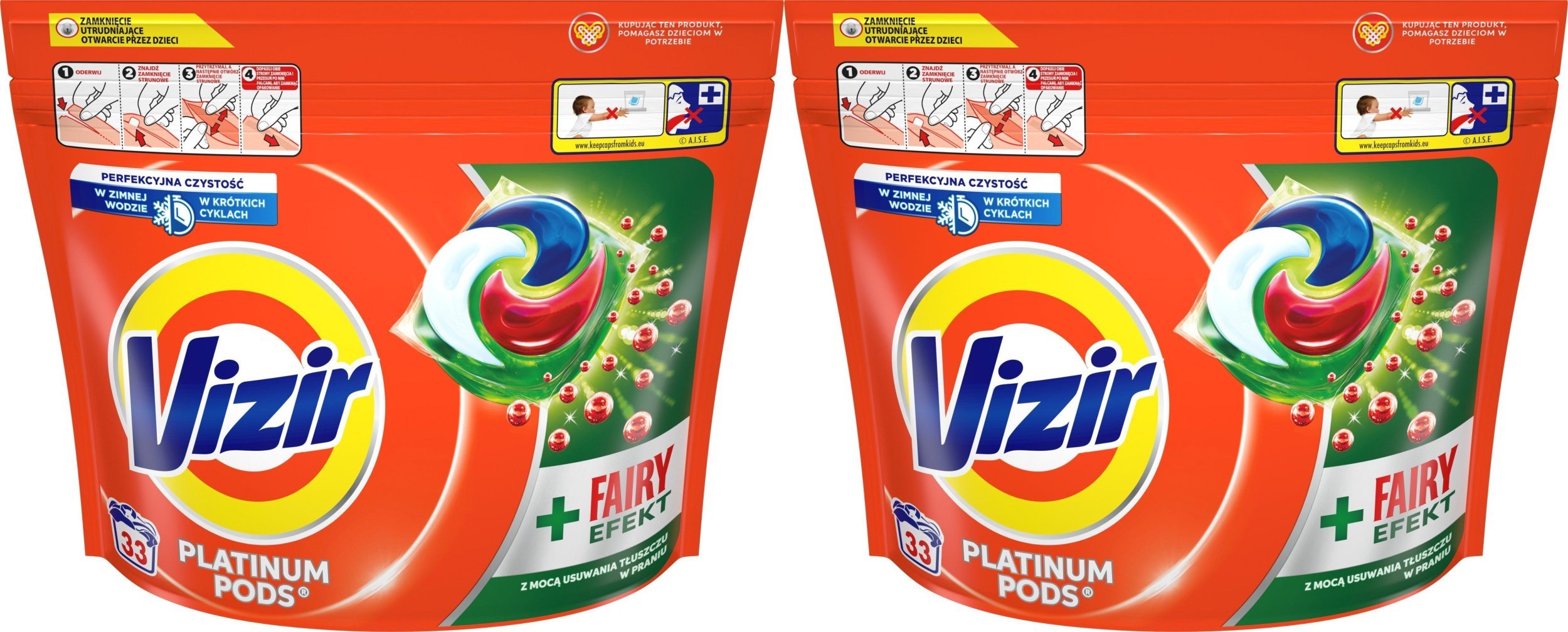 Vizir Kapsułki Platinum PODS Fairy Effect 66 szt.