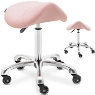 Krzesła i taborety kosmetyczne - physa Krzesło siodłowe - 570-750 mm - 150 kg - pudrowy róż YORK POWDER PINK - miniaturka - grafika 1