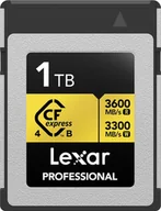 Karty pamięci - Lexar 1TB CFexpress 4.0 Pro Gold R3600/W3300 1TB - miniaturka - grafika 1