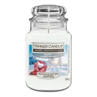 Świece - Świeca zapachowa w szkle świąteczna Snow Day Yankee Candle 538 g - miniaturka - grafika 1