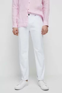 Spodnie męskie - Medicine jeansy tapered męskie kolor biały - grafika 1