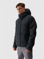 Kurtki męskie - Męska kurtka puchowa pikowana 4F 4FWAW24TDJAM479 - czarna - miniaturka - grafika 1