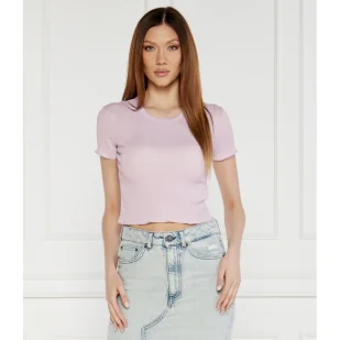 GUESS T-shirt | Slim Fit | stretch - Koszulki i topy damskie - miniaturka - grafika 1