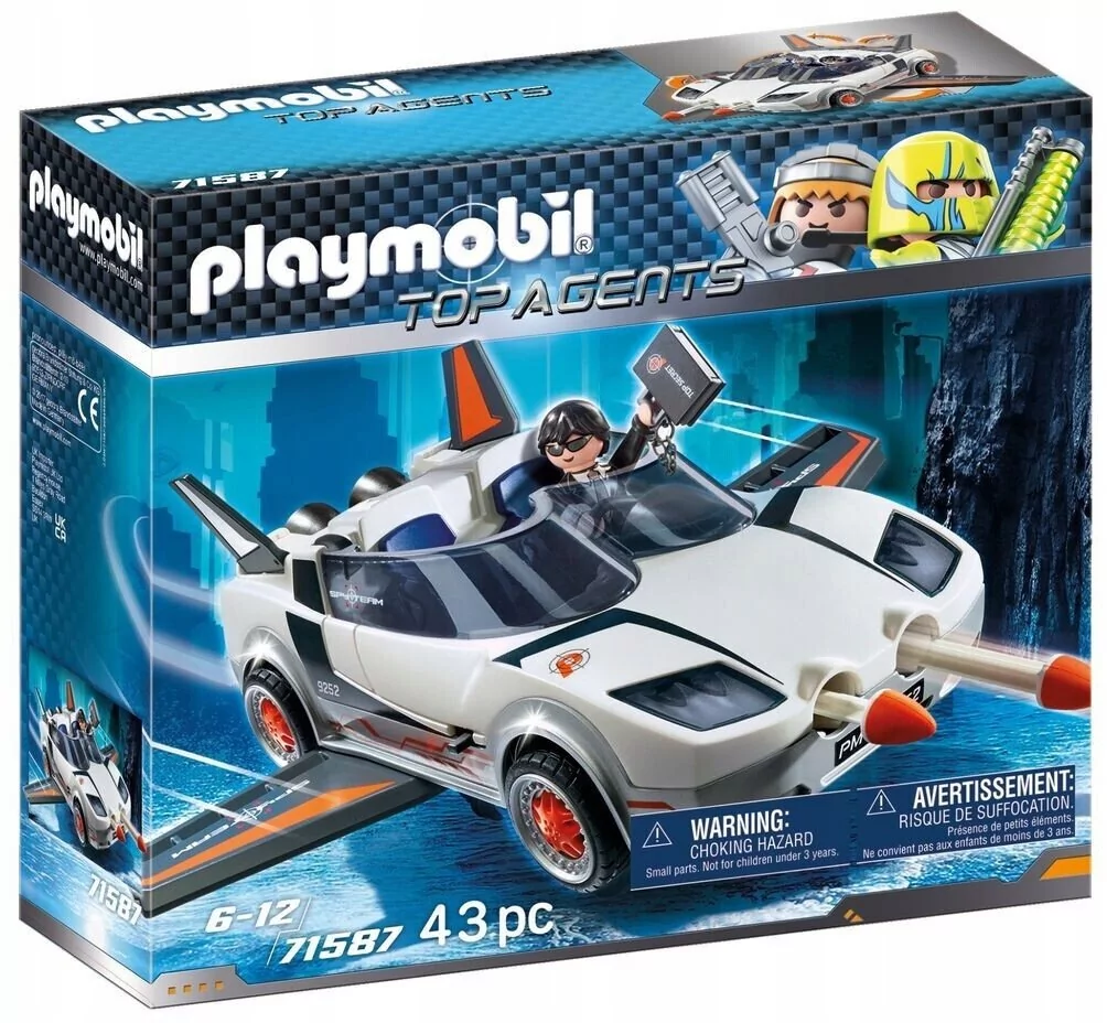 Playmobil 71587 Top Agent Spy Racer Kosmiczny Agent Auto