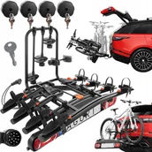 Bagażniki na rowery - Uchwyt rowerowy na hak Aguri Active Bike czarny 4 rowery model 2024 - miniaturka - grafika 1