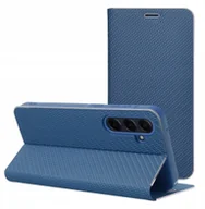 Etui i futerały do telefonów - Kabura LUNA Book Carbon do SAMSUNG S25 Ultra niebieski - miniaturka - grafika 1