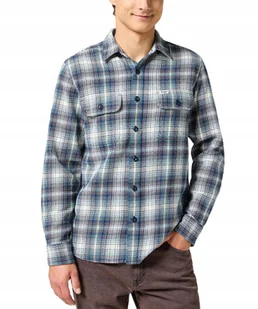 Koszula Wrangler 2 PKT SHIRT 112357384 Blue Gray M - Koszule męskie - miniaturka - grafika 1