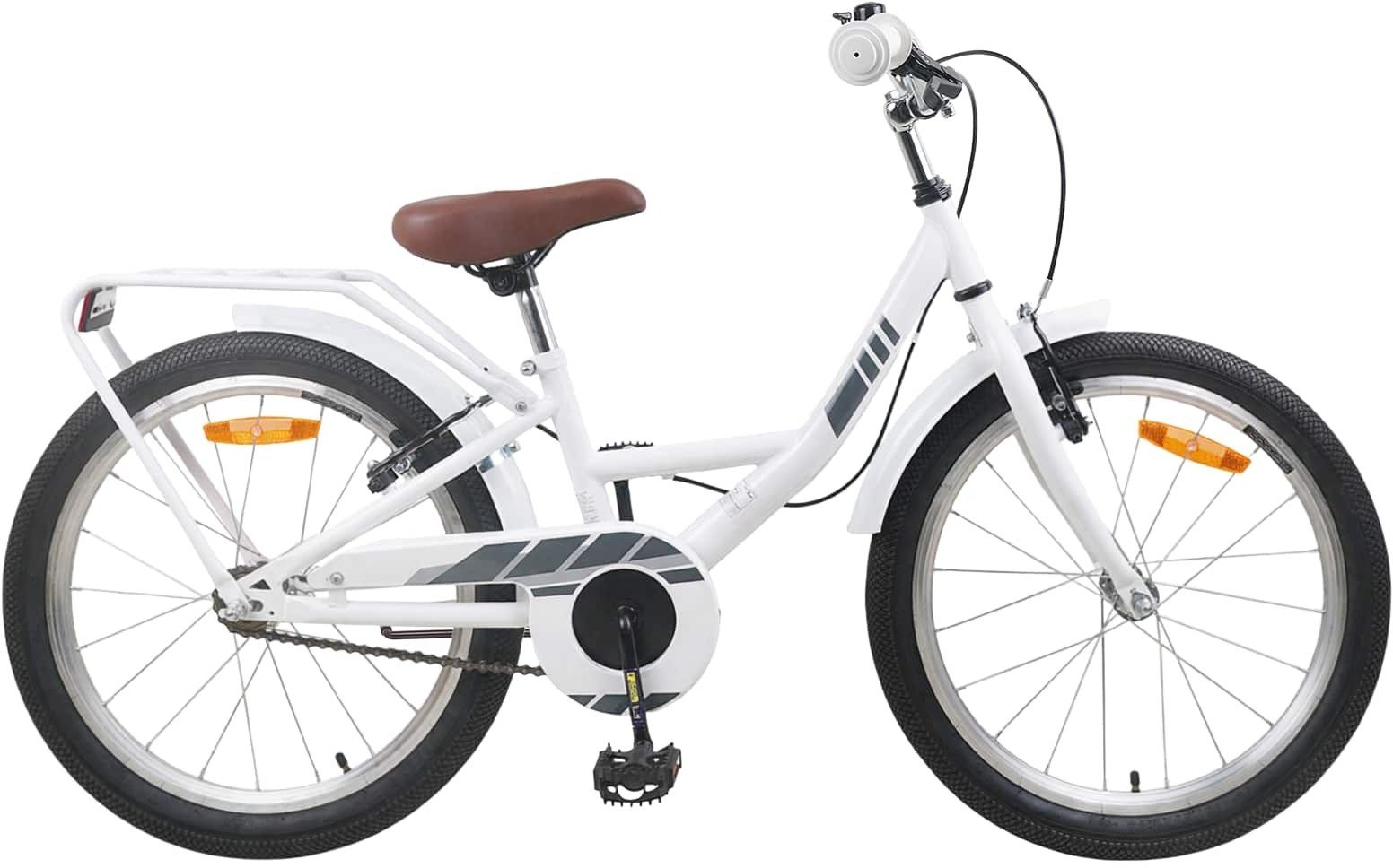 vidaXL vidaXL Rower Dziecięcy 18 Cali dla dzieci w wieku 5-7 lat Biały