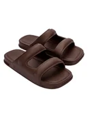 Klapki i japonki damskie - Melissa Klapki w kolorze brązowym - miniaturka - grafika 1