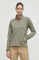 Bluzy damskie - Marmot bluza sportowa Leconte kolor zielony gładka - miniaturka - grafika 1