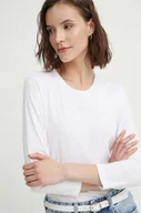 Bluzki damskie - Joop! longsleeve bawełniany kolor biały 30042810 - miniaturka - grafika 1