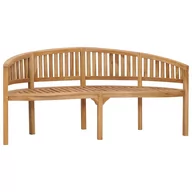 Ławki ogrodowe - vidaXL Ławka w kształcie banana, 180 cm, lite drewno tekowe 310494 - miniaturka - grafika 1