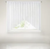 Firany - Firana Gotowa Na Taśmie, 400X145, Biała Gładka, Fag-2 - miniaturka - grafika 1