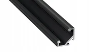 Akcesoria do oświetlenia - 1mb Profil Led C aluminiowy Kątowy Narożny Czarny - miniaturka - grafika 1