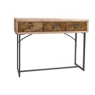 Konsole i sekretarzyki - Emaga Konsola DKD Home Decor Metal Drewno (110 x 32 x 85 cm) - miniaturka - grafika 1