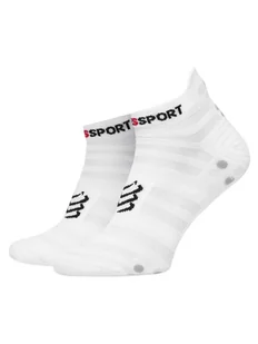 Compressport Skarpety Niskie Unisex Pro Racing Socks v4.0 Ultralight Run Low XU00051B Biały - Skarpetki sportowe męskie - miniaturka - grafika 1