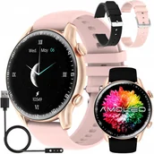 Smartwatch - Smartwatch Zegarek Damski Rozmowy Ciśnienie Amoled - miniaturka - grafika 1