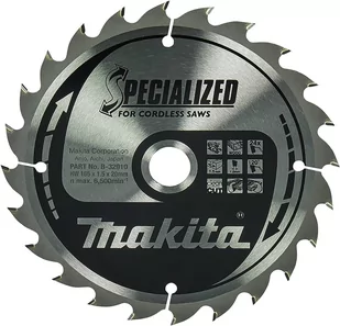 Makita B-32910 piła tarczowa do cięcia drewna 165x20 mm 24 zęby Specialized - Tarcze do pił - miniaturka - grafika 1