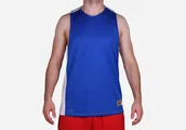 Koszulki męskie - Nike League Reversible Practice Tank Blue - miniaturka - grafika 1