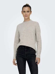ONLY Sweter w kolorze beżowym - Swetry damskie - miniaturka - grafika 1