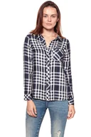 Koszule damskie - Wrangler, Koszula damska, Fluid Shirt Navy W5239Sl35, rozmiar XS - miniaturka - grafika 1