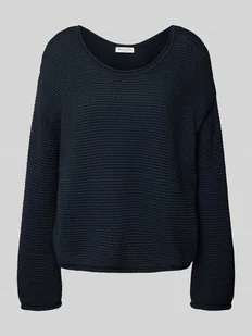 Sweter z dzianiny o kroju comfort fit z czystej bawełny - Swetry damskie - miniaturka - grafika 1