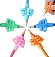 Długopisy - AG764 Silikonowy uchwyt na długopis 4szt - miniaturka - grafika 1