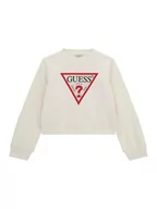 Swetry dla chłopców - Guess Kids Sweter 166491 Beżowy Classic Fit - miniaturka - grafika 1