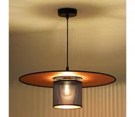 Lampy sufitowe - Duolla - Żyrandol na lince TOKYO SHINY 1xE27/15W/230V śr. 50 cm czarny/miedziany - miniaturka - grafika 1