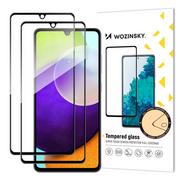 Szkła hartowane na telefon - Wozinsky zestaw 2x super wytrzymałe szkło hartowane Full Glue na cały ekran z ramką Case Friendly Samsung Galaxy A33 5G czarny - miniaturka - grafika 1