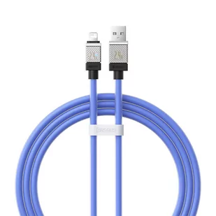 Kabel szybko ładujący Baseus USB-A do Lightning CoolPlay Series 2.4A 1m (fioletowy) - Kable - miniaturka - grafika 2