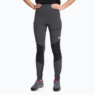 Spodnie wspinaczkowe damskie The North Face Felik Alpine Tight asphalt grey/black/black - Sport OUTLET - miniaturka - grafika 1