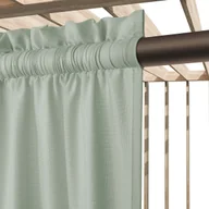 Zasłony - Zasłona Tarasowa GAIA 140x250 Szałwiowa Zielona Na Taśmie Wodoodporna - miniaturka - grafika 1