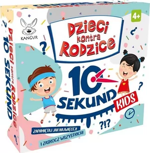 Kangur Dzieci kontra rodzice. 10 sekund Kids - Gry karciane - miniaturka - grafika 1