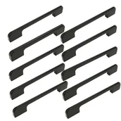 Zawiasy, okucia i inne akcesoria - 10 x Uchwyt meblowy czarny 128 mm aluminium - miniaturka - grafika 1