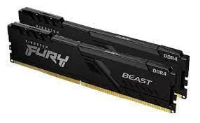 Kingston FURY 16GB 2x8GB 3200MHz CL16 Beast BlackKF432C16BBK2/16 - Pamięci RAM - miniaturka - grafika 2