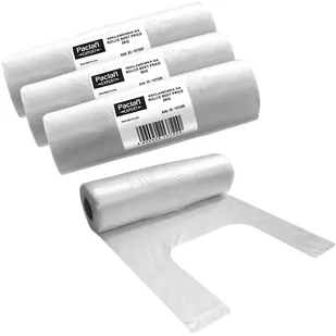 Reklamówki foliowe na rolce mocne do 5 kg Paclan 3 szt - Folia, papier śniadaniowy, serwetki - miniaturka - grafika 1