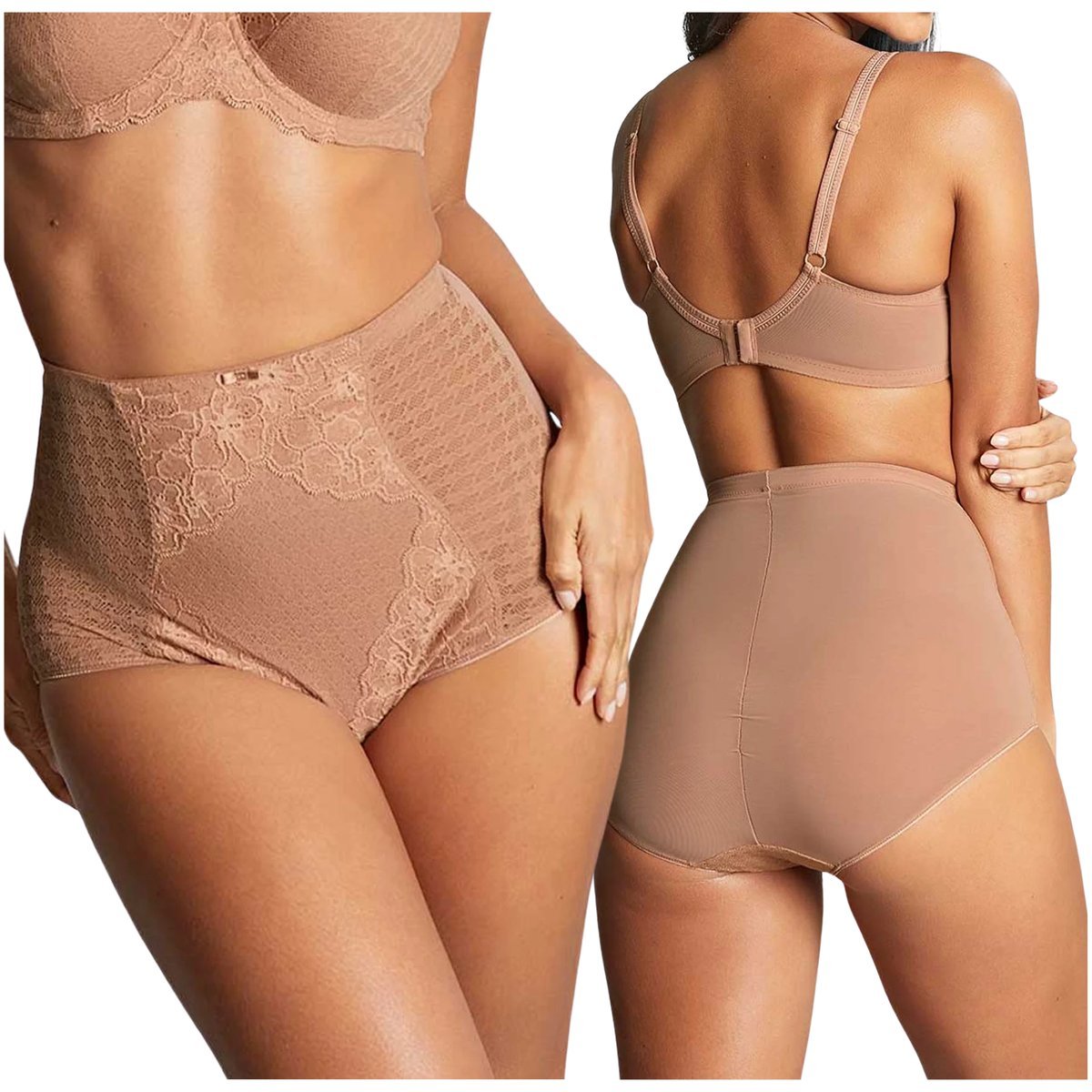 Majtki modelujące koronkowe maxi Panache ENVY Honey S