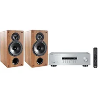Zestawy stereo - Zestaw Stereo YAMAHA R-S202D + INDIANA LINE Tesi 261 Orzechowo-czarny - miniaturka - grafika 1