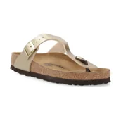 Klapki i japonki damskie - Birkenstock Japonki Gizeh BF | z dodatkiem skóry - miniaturka - grafika 1