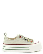 Trampki damskie - GOE Damskie trampki beżowe RR2N4105 BEIGE 39 - miniaturka - grafika 1