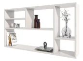 Półki do salonu - Regał Wiszący Biały Nowoczesny Z 6 Półkami P2-W00 - miniaturka - grafika 1