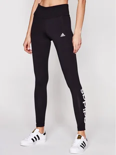 Adidas Legginsy Loungewear Essentials Logo GL0633 Czarny Slim Fit - Spodnie damskie - miniaturka - grafika 1