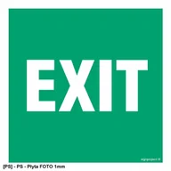 Tablice BHP - SIGNPROJECT AC062 - EXIT 500x500 - miniaturka - grafika 1