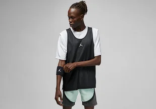 Nike Air Jordan Dri-Fit Sport Statement Short Sleeve Top White/Black - Koszulki męskie - miniaturka - grafika 1
