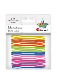 Igły plastikowe 70mm mix kolorów 20szt - Zabawki kreatywne - miniaturka - grafika 1